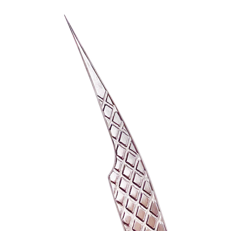 SATIN DIAMOND SHAPE ANGLE TWEEZER